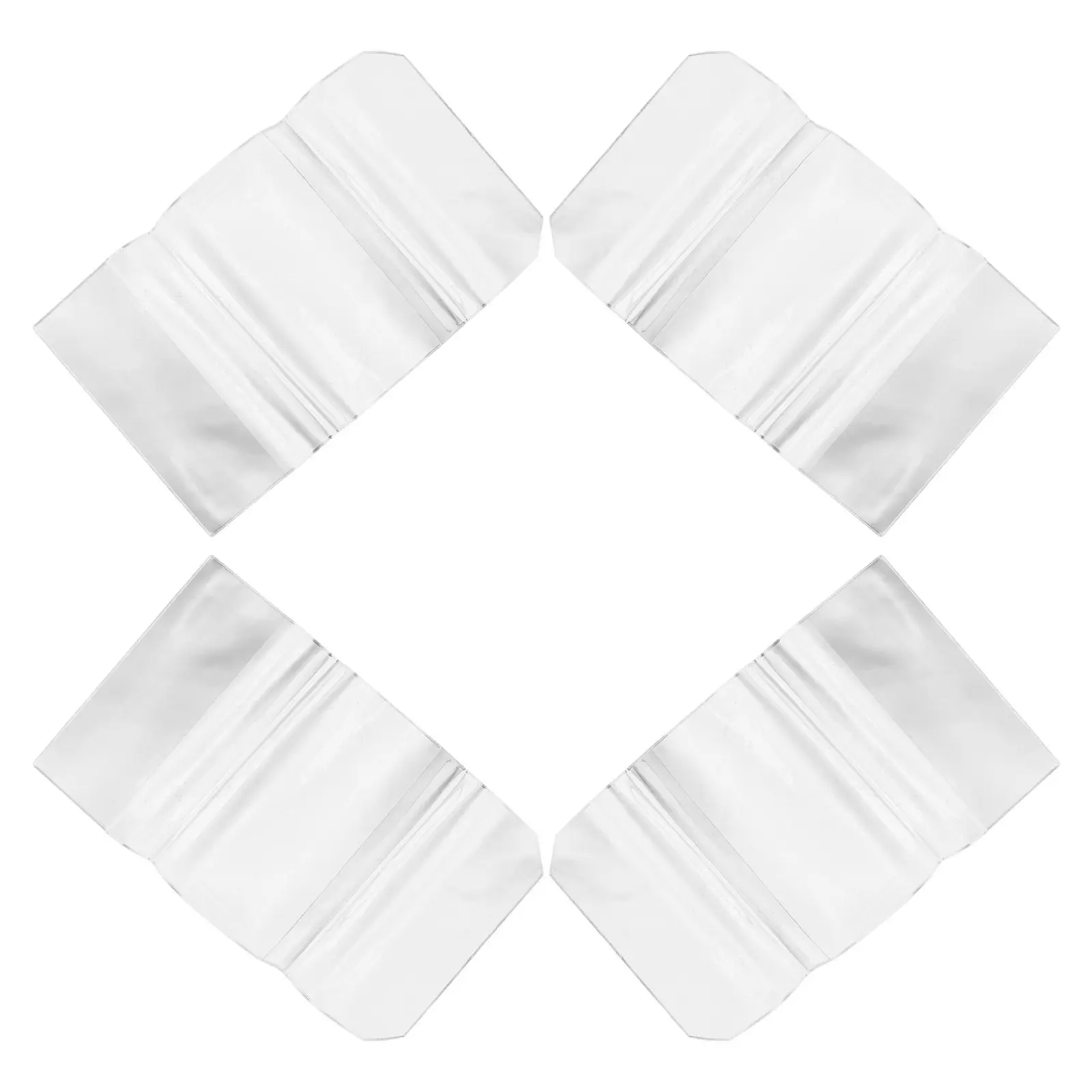 4Pcs 투명 보호 책 표지 A5 플라스틱 방수 슬리브 노트북 플래너 스크랩북 보호기 먼지 방지 투명