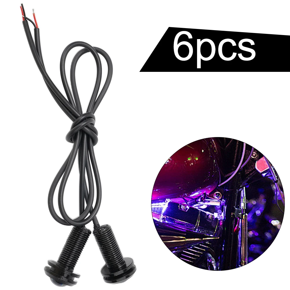 

Upgrade Your Vehicle's Exterior with These 6pcs Pink Purple LED Eagle Eyes Easy to Install Plug & Play Design!