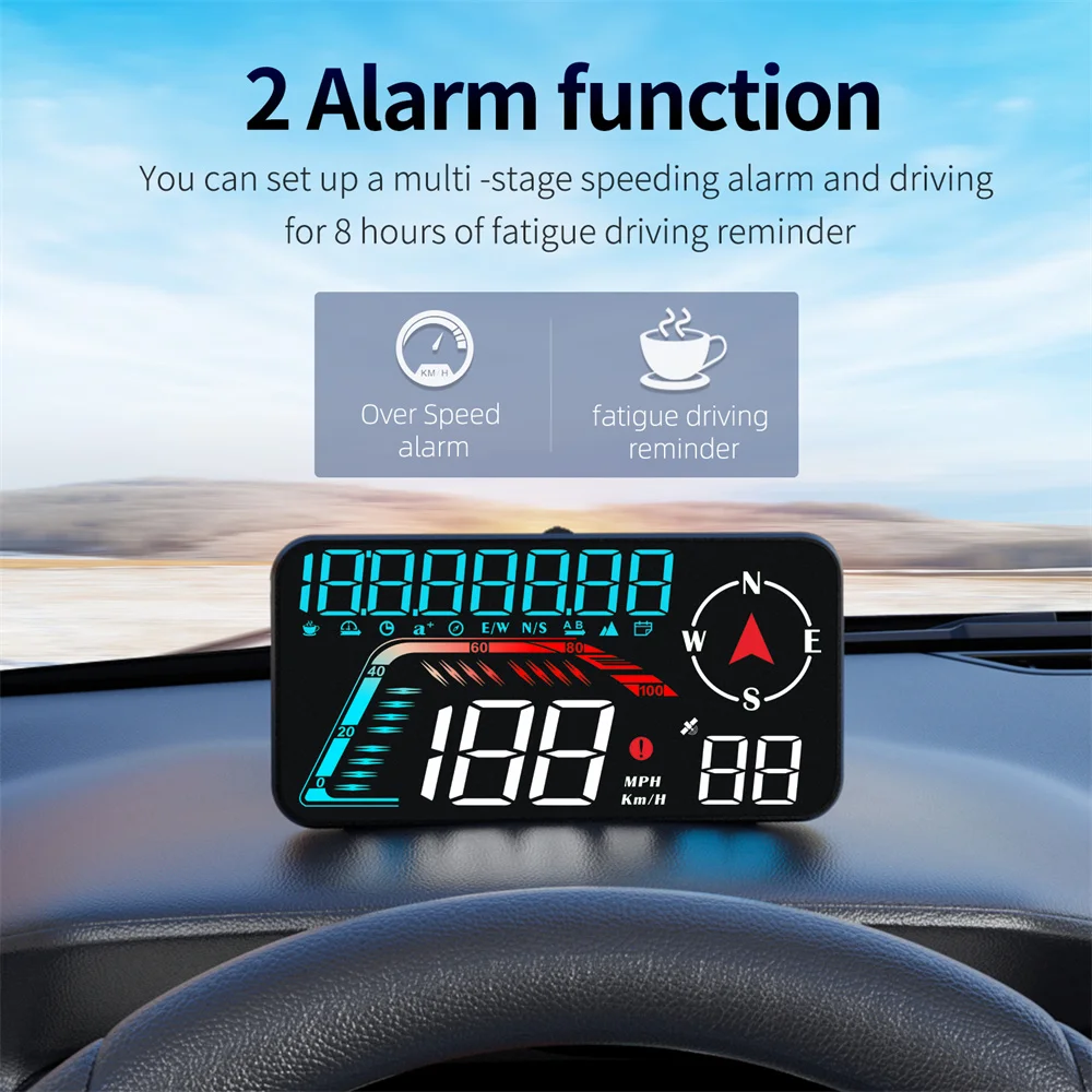 Geyiren G12 GPS HUD  ӵ ÷  ÷,   ū ۲, KMH MPH ϸ,  Ÿ ,  ÷