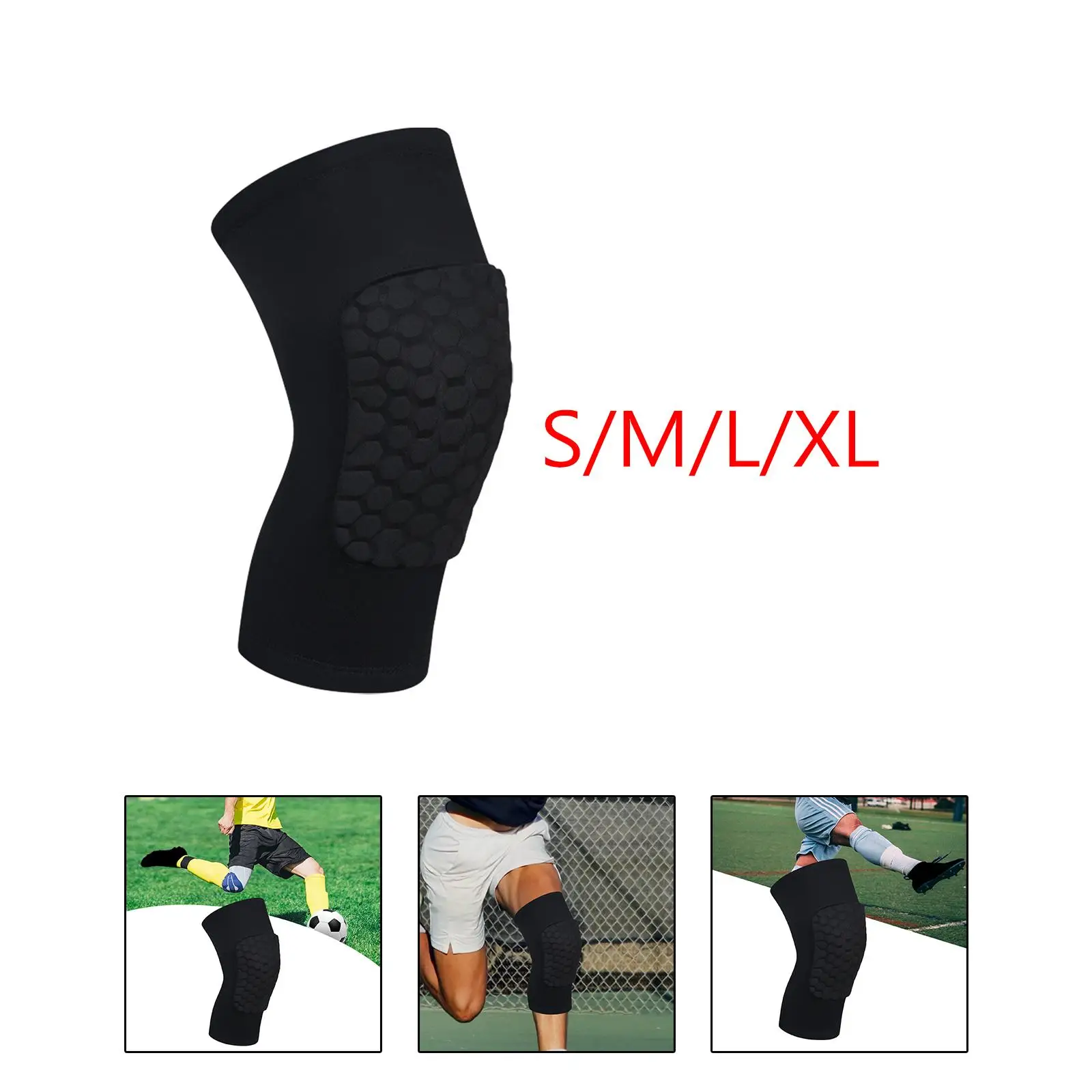 Soccer Shin Guards Honeycomb Pad Breathable Shock Protection Women Men Calf Pad for Basketball Baseball Cycling Fitness Soccer