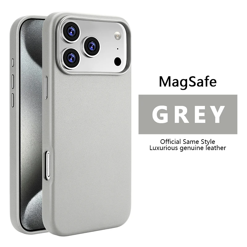 Luxury Magnetic Leather Phone Case with MagSafe Compatibility