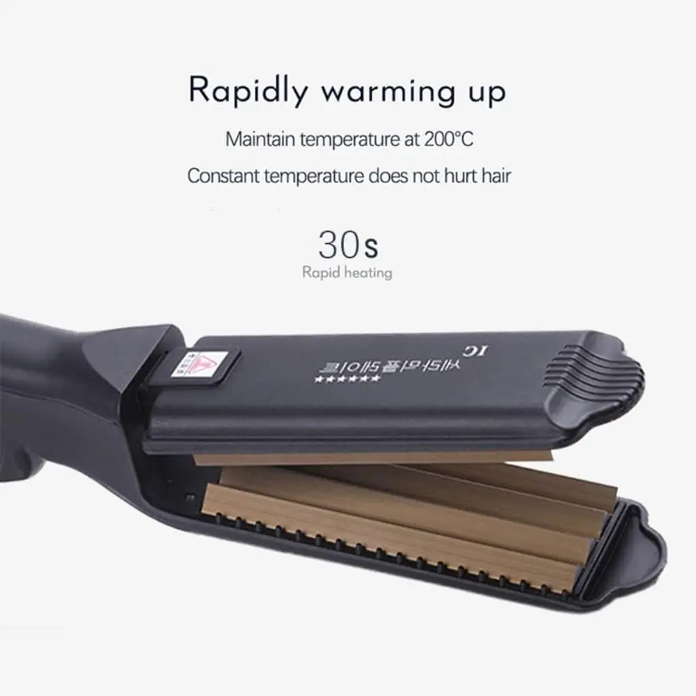 Hair Iron 6 Teeth Hair Corrugated Iron For Volumizing And Fluffy Hairstyles Crimping Iron Anti Static Ceramic Hair Crimping Styling Tool