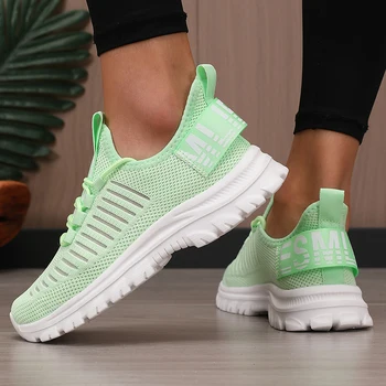 أحذية نسائية كاجوال منصة شبكية أحذية رياضية عصرية للصيف في الهواء الطلق فاخرة للجري أحذية تنس عصرية برباط للزوجين 2