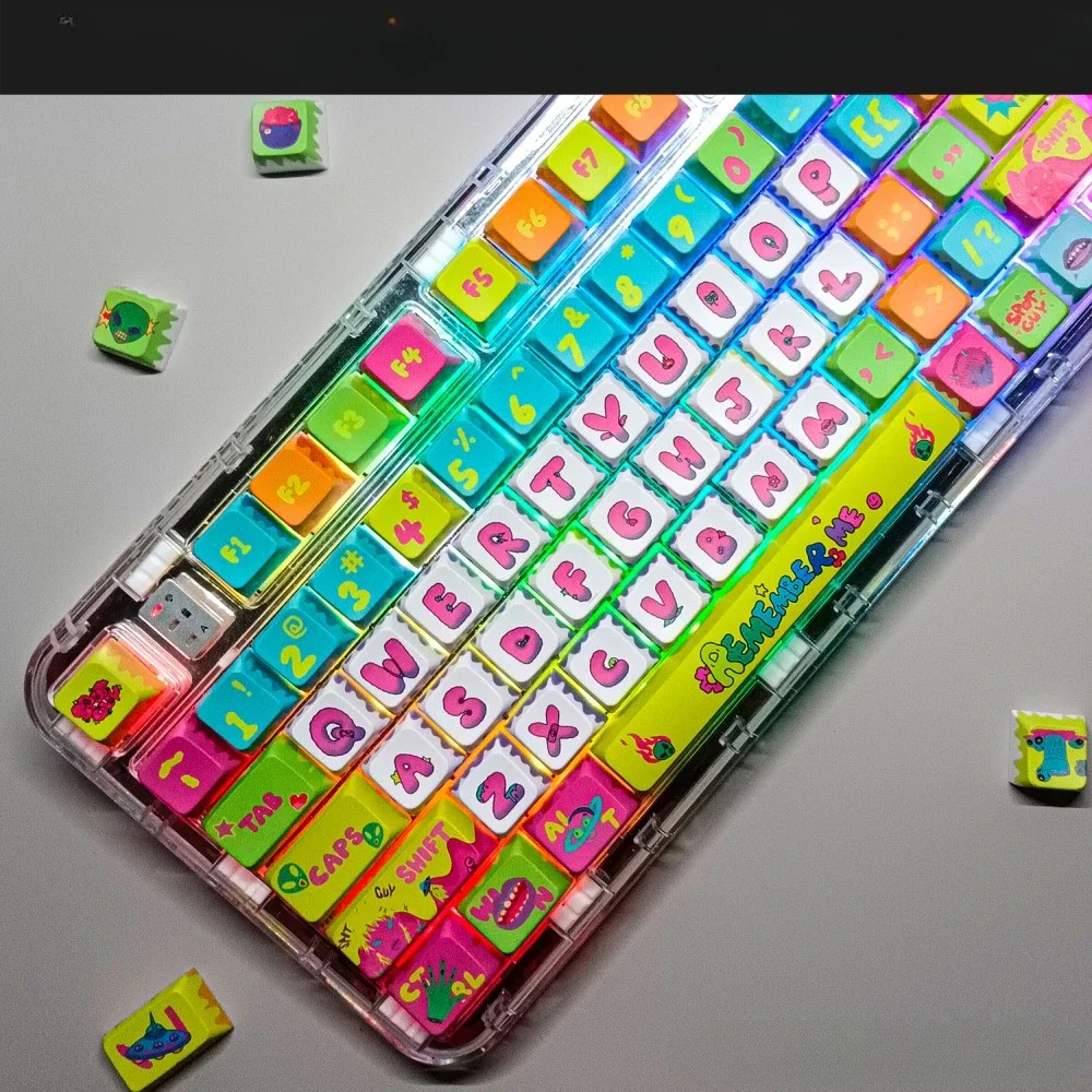ECHOME ƼƮ Űĸ Ʈ,  귣 PBT Ŀ Ѹ Ű ĸ, ü  Űĸ,  Ű ׼