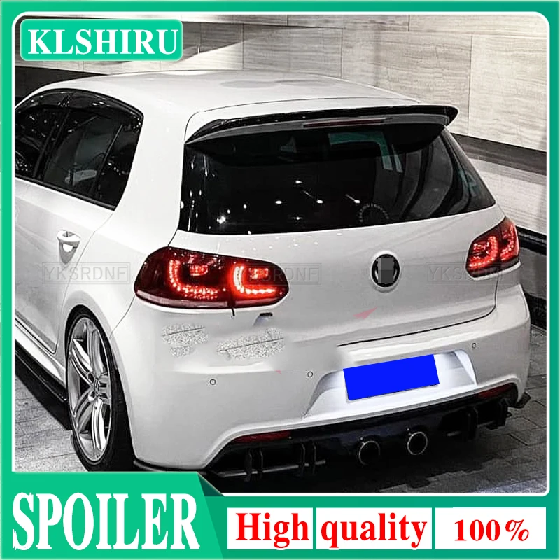 Per Vw Golf 6 Mk6 Vi Gti R20 2010-2013 Per Standard O Style Spoiler Sul Tetto Di Alta Qualità Aletta Spoiler Posteriore