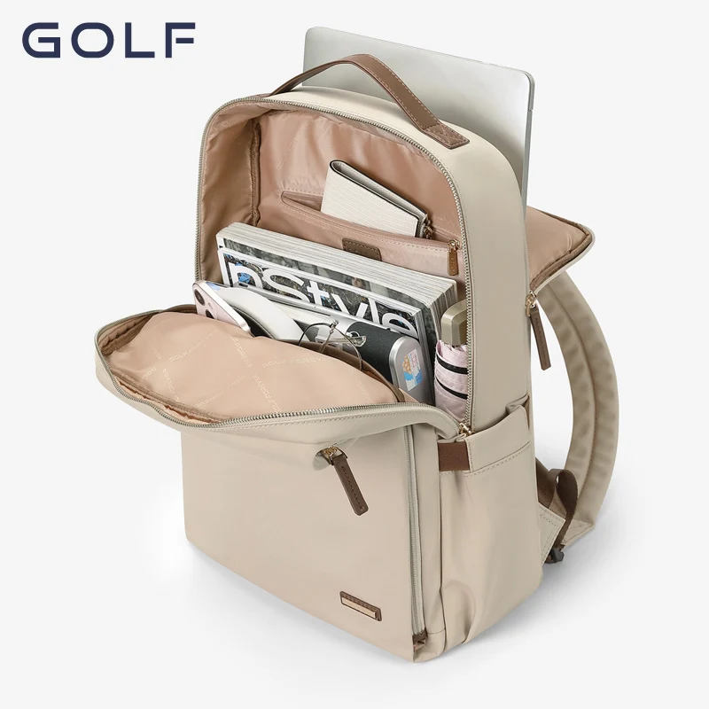 GOLF Women Laptop Backpack 14 15 6 Inches Waterproof Elegant Ladies Backpack Office Business Back Pack Nylon Travel High Quality 5