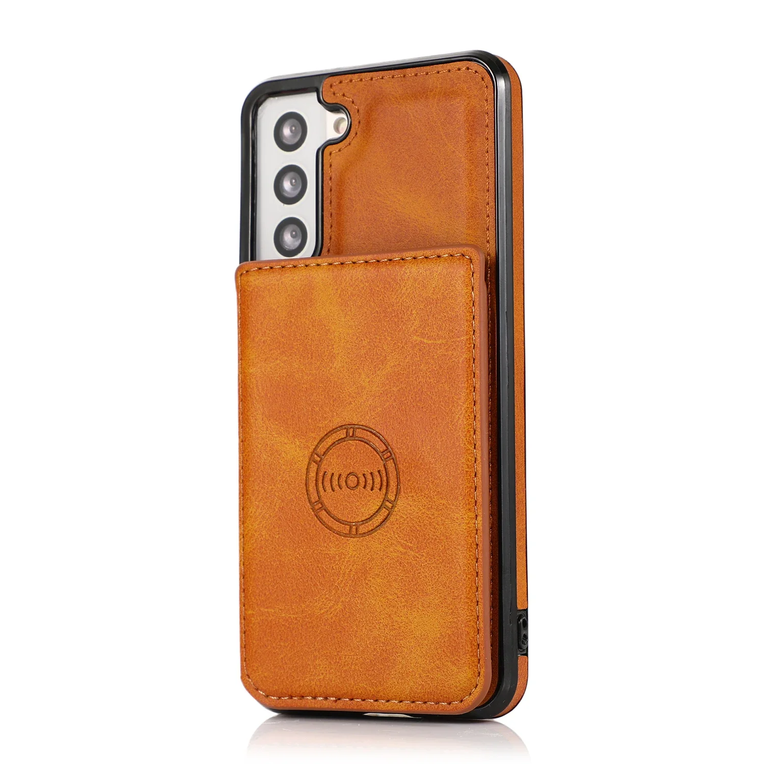 Leather Wallet Stand Case with Card Slots - Universal Fit