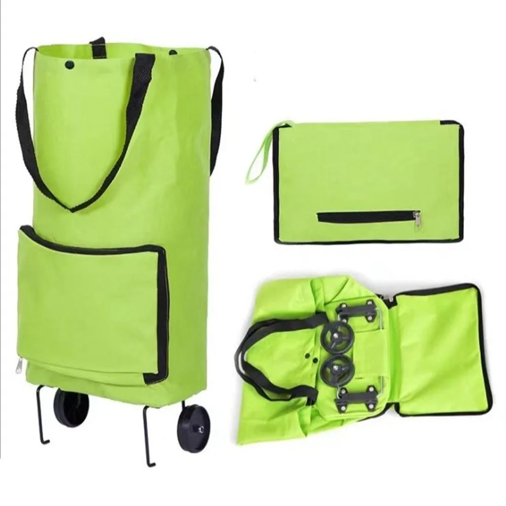 

Capacity Oxford Cloth Bag Storage Bag Food Organizer Eco Bag Tug Package Foldable Shopping Cart Folding Shopping Bag