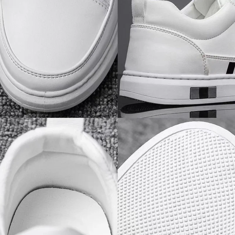 Men's shoes New style ice silk shoes Fashion breathable crocodile pattern small white casual shoes men shoes  sneakers 4
