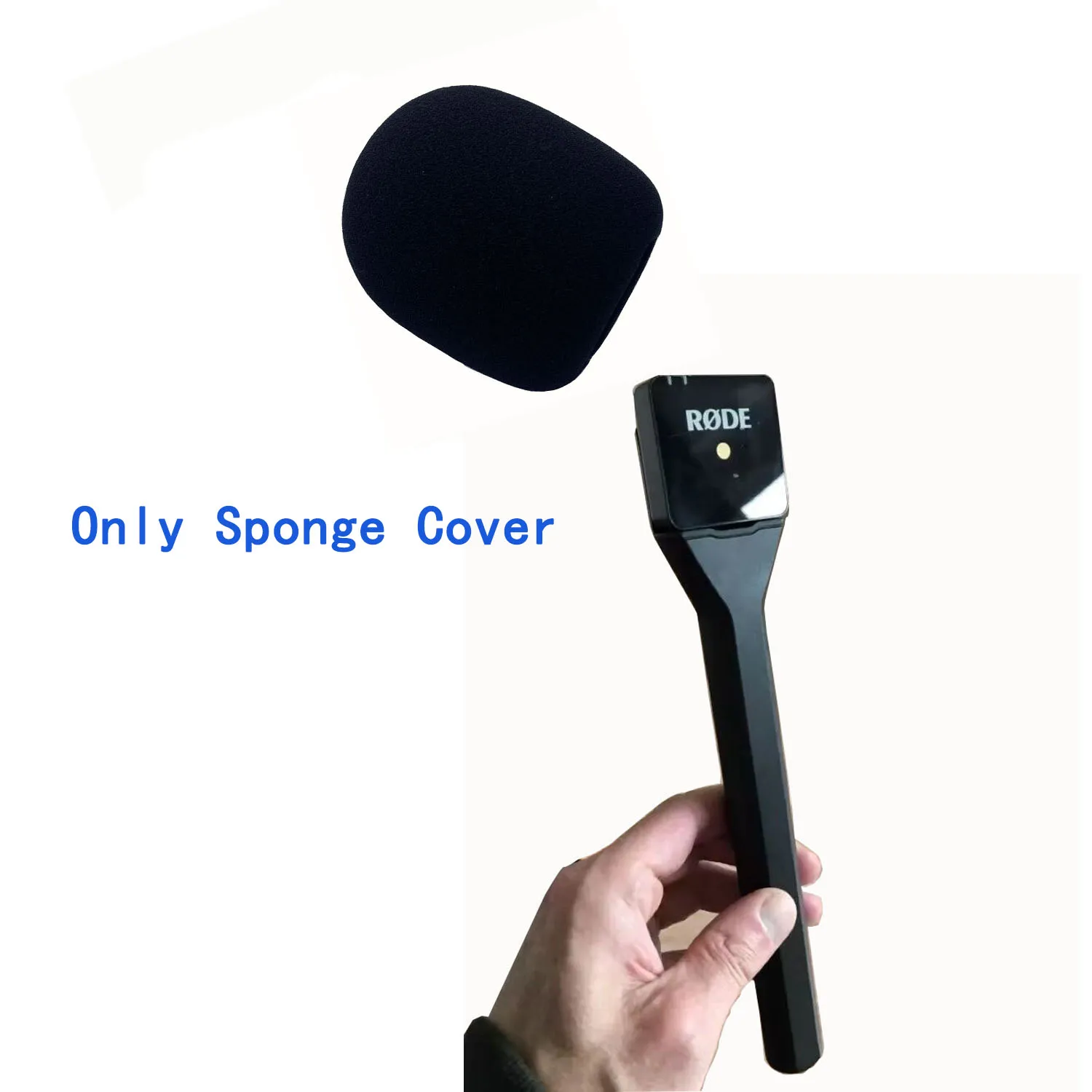 Customized Microphone Logo Covers Windscreen Foam Windshield For Rode  Wireless GO II Only Sponge