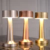 LED Cordless Desk Lamp Touch Control and Chargeable Modernist Art Deco Lamp 3 Color Temperatures Adjustable Brightness LED Light 1