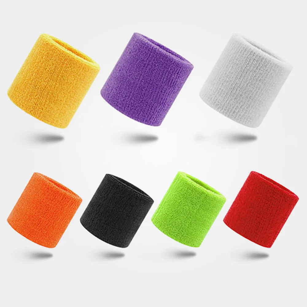 2 Pcs Towel Sports Wristbands Tennis Sweat Bands Wrist Guard For Basketball Volleyball padel Fitness Sweatbands Wrist Wrap Cuff