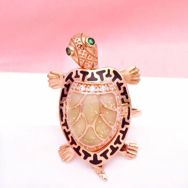アクセサリー RUIREO 585 Purple Gold Plated 14K Rose Gold Creative New In Light