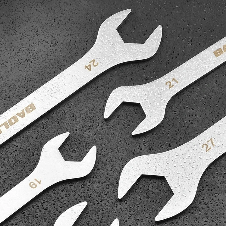 Ultra-Thin Dual-Purpose Wrench - Large Open-End with Plum Design (3mm, 4-27mm)