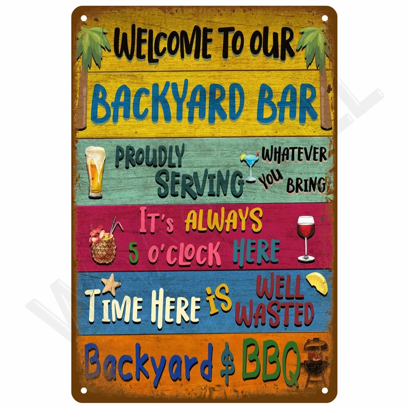 Vintage Blechschild Home Decor Artikel Wanddekoration Kunst Wandbild Raumdekoration Artikel Dekor Männer Retro Metallschild Platte Bar Poster – Detail 6