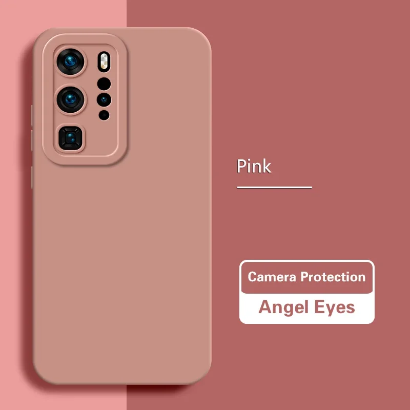 Luxurious Soft Matte Liquid Silicone Case for Huawei - Angel Eyes Design