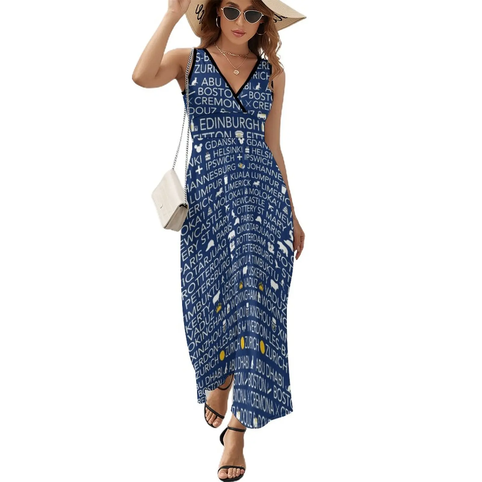 

Flights of MNJ Sleeveless Dress women dresses beach dresses Aesthetic clothing women's evening dresses