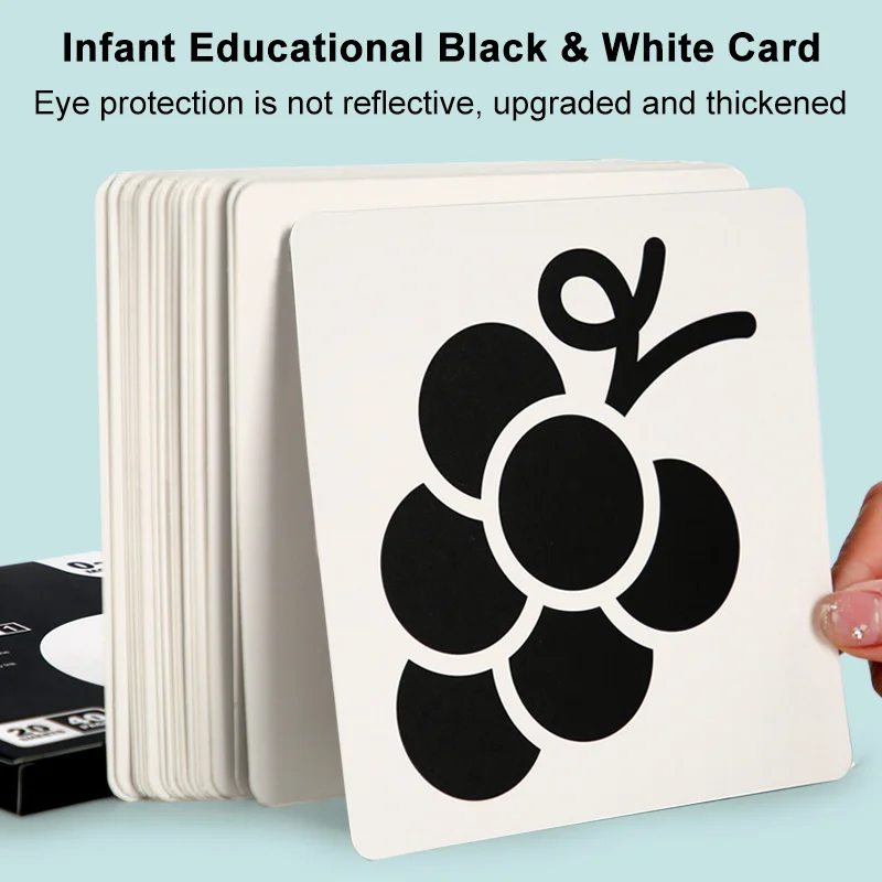 Baby Visual Stimulation Cards Montessori High Contrast Flash Card Infant Gift For Children Cognition Toy Best Sellers In Toys & Games