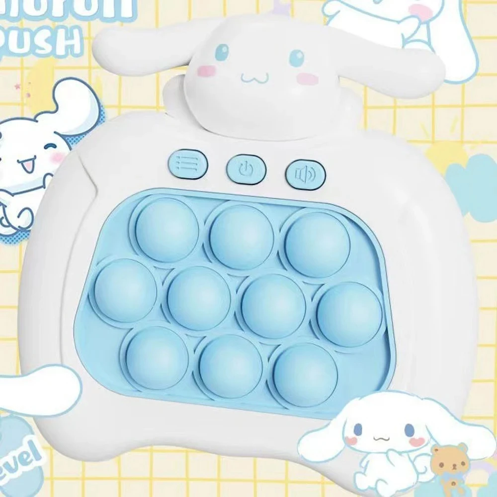 Sanrio Stitch Quick Push Bubbles Game Machine for Kids, Fun Whac-A-Mole Squeezer, Anti Stress Sensory Fidget Toy, New Gifts