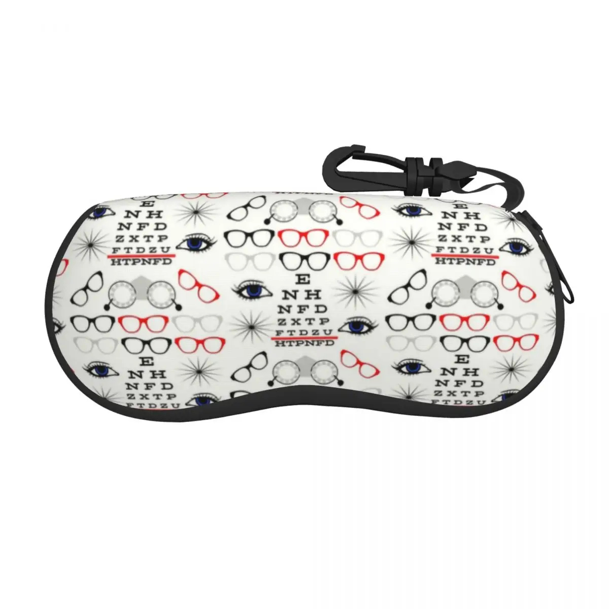 

Custom Funny Optician Optometrist Glasses Case Stylish Eye Test Chart Shell Eyeglasses Case Sunglasses Box