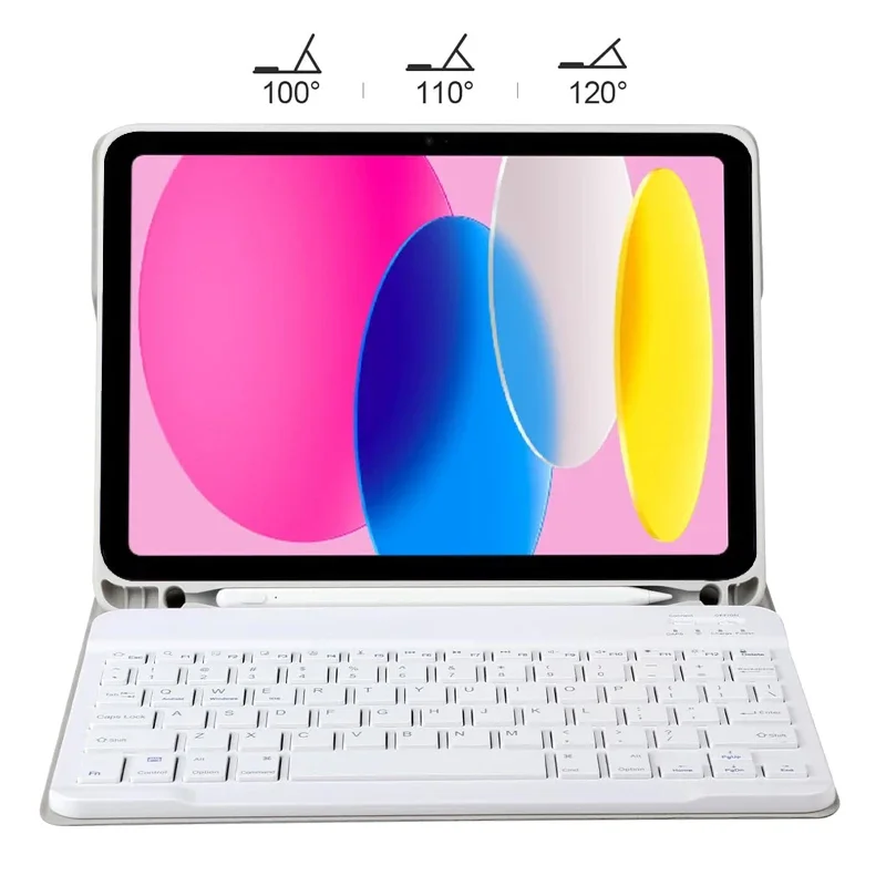 Étui Clavier Rétroéclairé Pour Ipad 12,9 Pouces 5E Génération, 4E Génération,3E Génération 2021