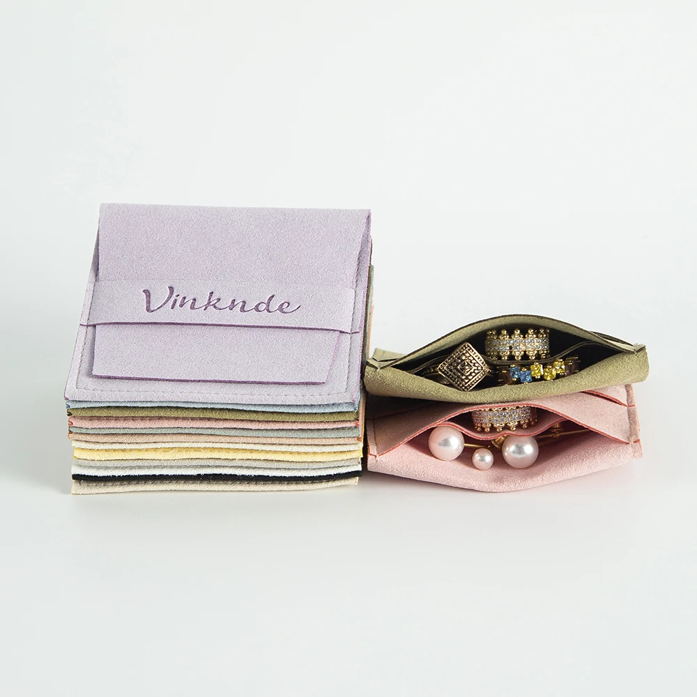 100 Stück individuelles Logo, klein, personalisierbar, Schmuckpaket, Beutel, Ring, Ohrringe, Halskette, Brosche, weiße Schmuckverpackung, Pakettasche – Detail 3