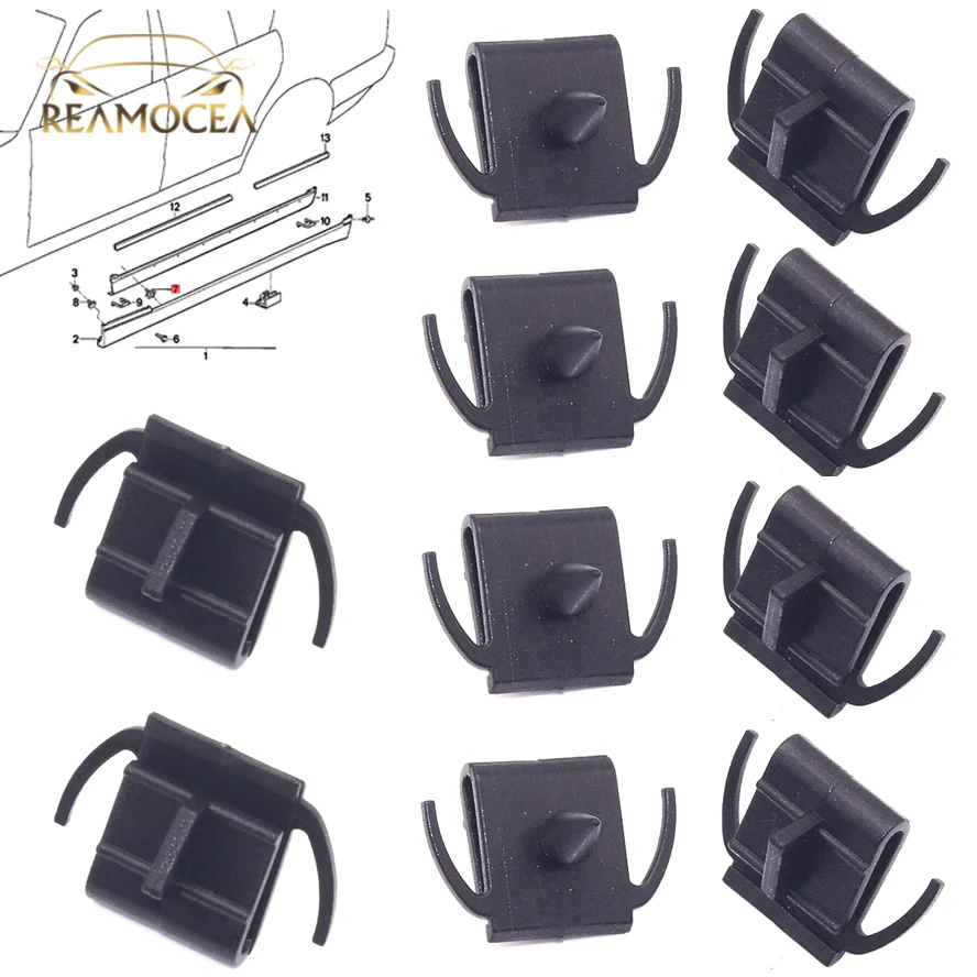 Reamocea 10x New Side Skirt Clip Automotive Clips 51711959929