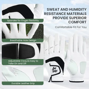 Men’s Synthetic Golf Gloves (5/10 Pack) 2