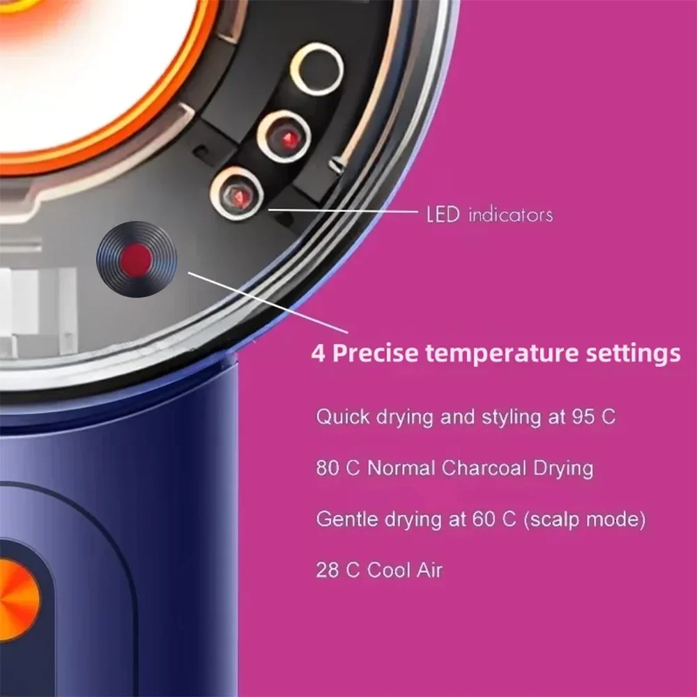 Auto Airwrap Professional Leafless Hair Dryer Hot Air Brush Curling Iron Hair Styler Tools Automatic Temperature hair styling tool hair curling tools