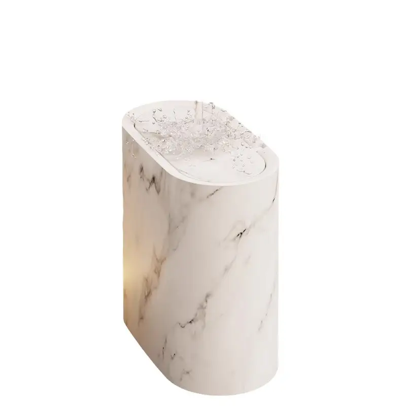 2025 New Home 12L Imitation Marble Wood Grain Manual Press Trash Can Hotel and Homestay with Lid Kitchen Living Room Waste Bins - Image 5