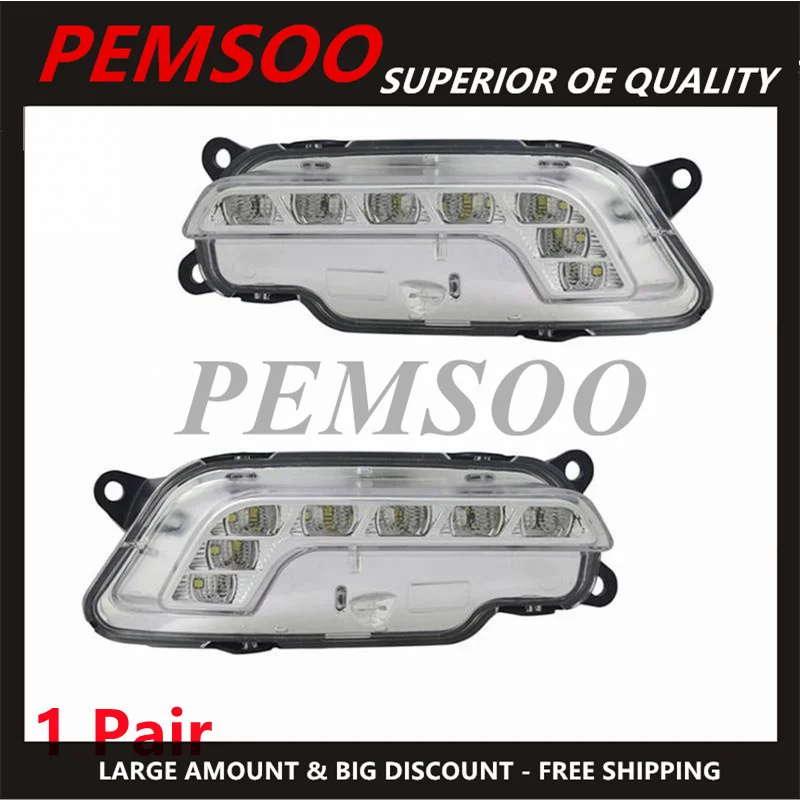 

2128200756 2128200856 MagicKit Left Right Daytime Running Light LED Fog Lamps Driver for Mercedes W212 E300 E350 E500 E550 09-13