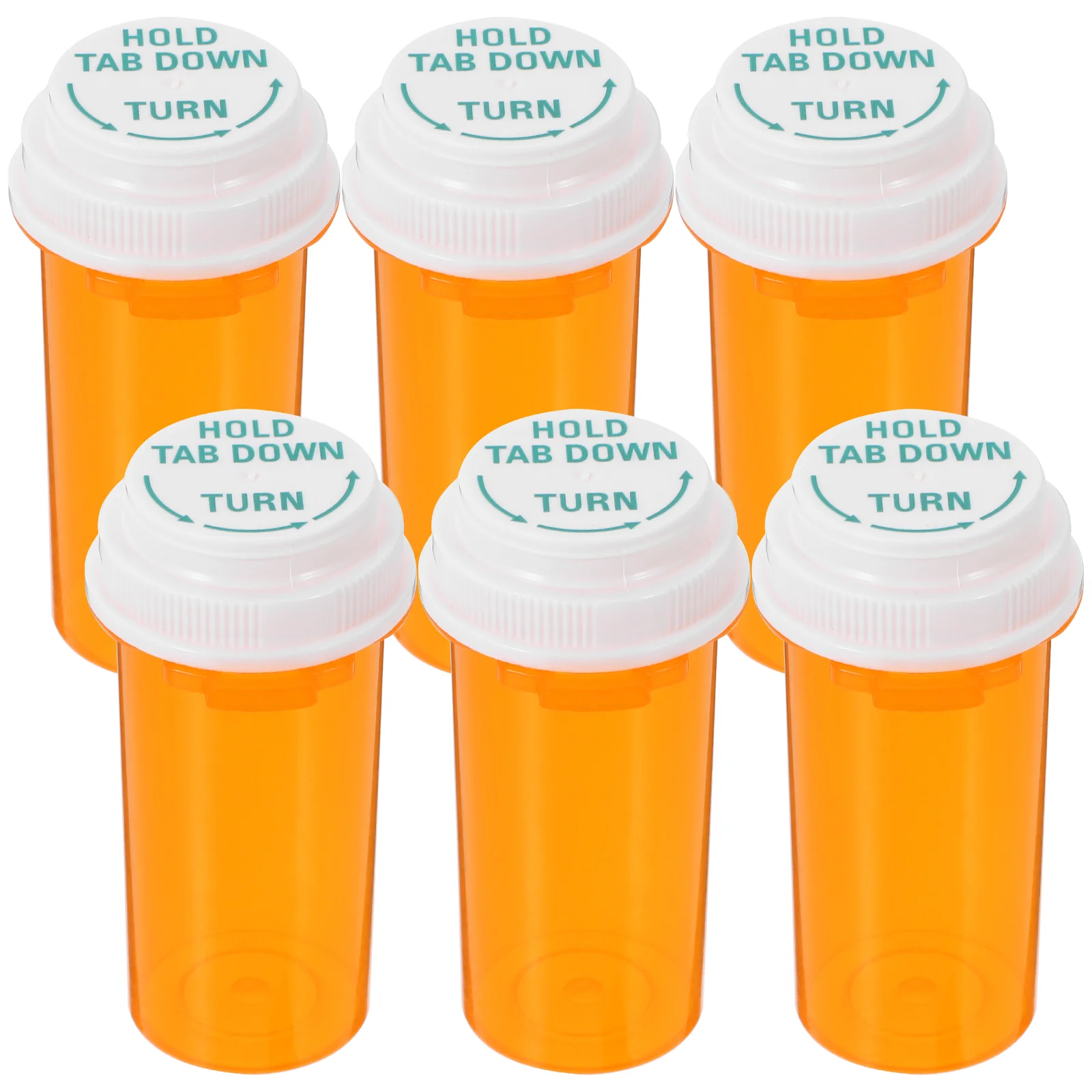 

12 Pcs Refillable Bottle Empty Bottles Plastic Containers Positive and Negative Medicine with Caps Pp