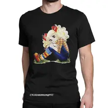 Camiseta de caramelo para hombres y mujeres, camisa de Anime de los 80, Kawaii, Manga Vintage, Harajuku, Tops de fiesta de algodón Premium