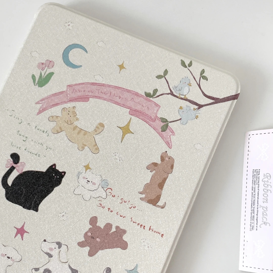 Cute Cartoon Cat Case For iPad