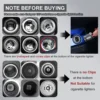 Fire Missiles Button Car Cigarette Lighter Anodized Aluminum 12 Volt Car Cigarette Lighter Replacement Fits Most Vehicles 2