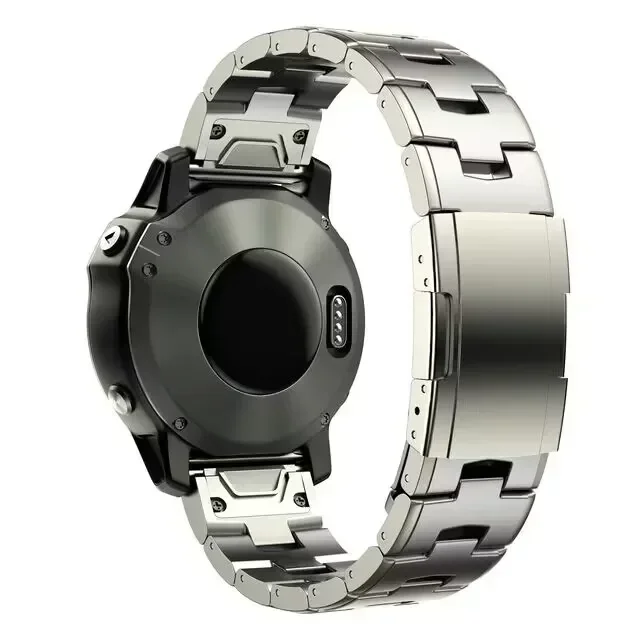 Premium Titanium Metal Quick Fit Watch Band - 22/26mm
