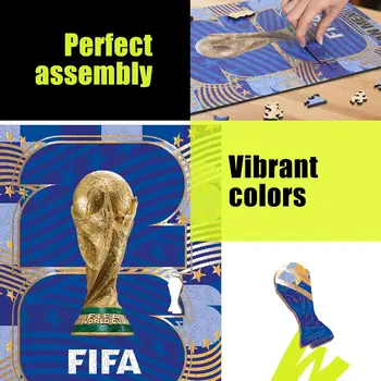 FIFA World Cup 2026 Limited Edition Collector's Houten Puzzel 300 Stuks Volwassenenpuzzels met Cadeauverpakking voor Echte Fans Officieel Gelicenseerd 3