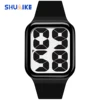 SHUAIKE 1089 Men's and Women's Fashion Simple Digital Sports Watch Large Digital Dial LED Digital Display Waterproof Watch 1