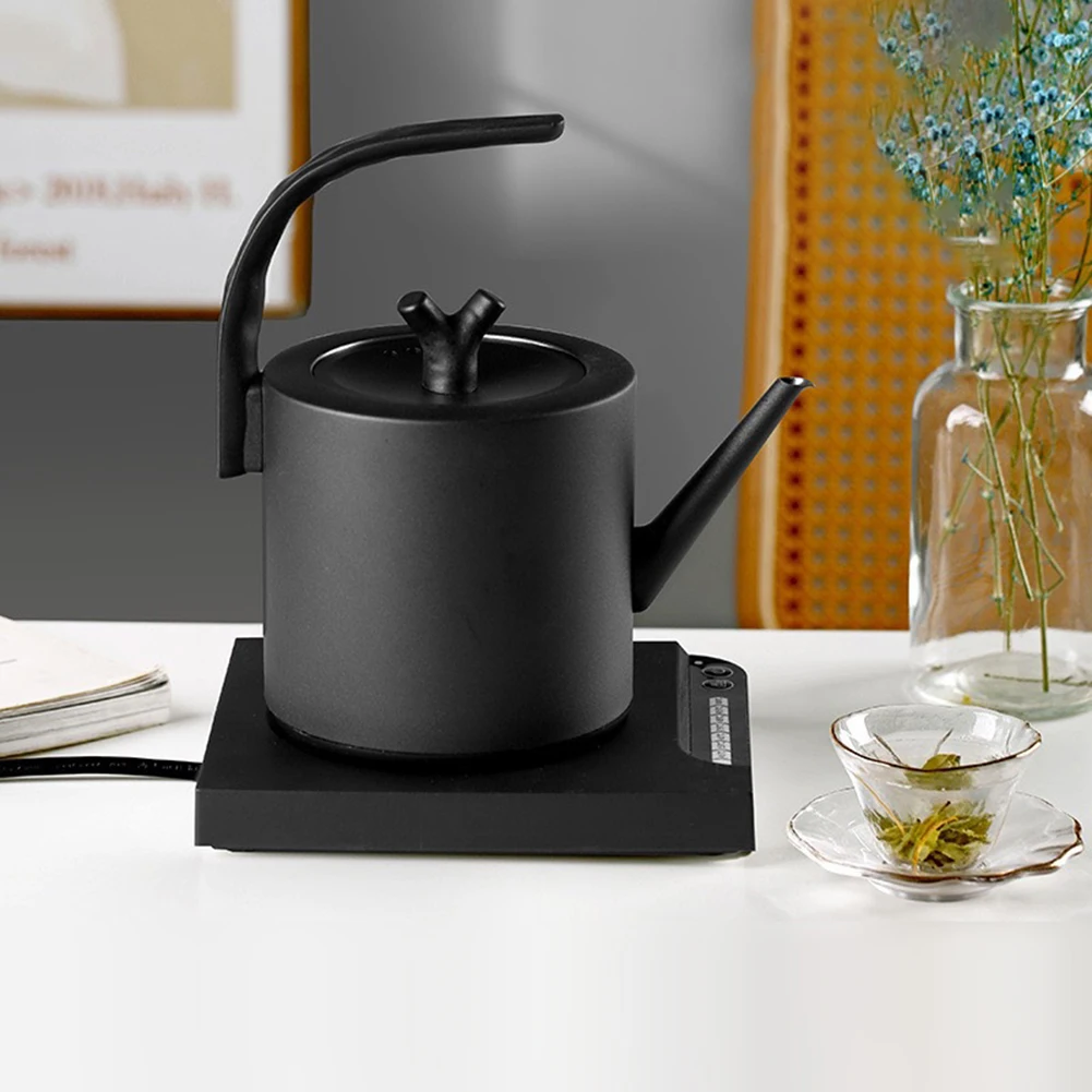 220V 1500W Kettle Tea Stainless Steel Teapot 1.0L Stove Metal Coffee Pot For Hotboiling Pots Gas Home Camping Kitchen Accessorie