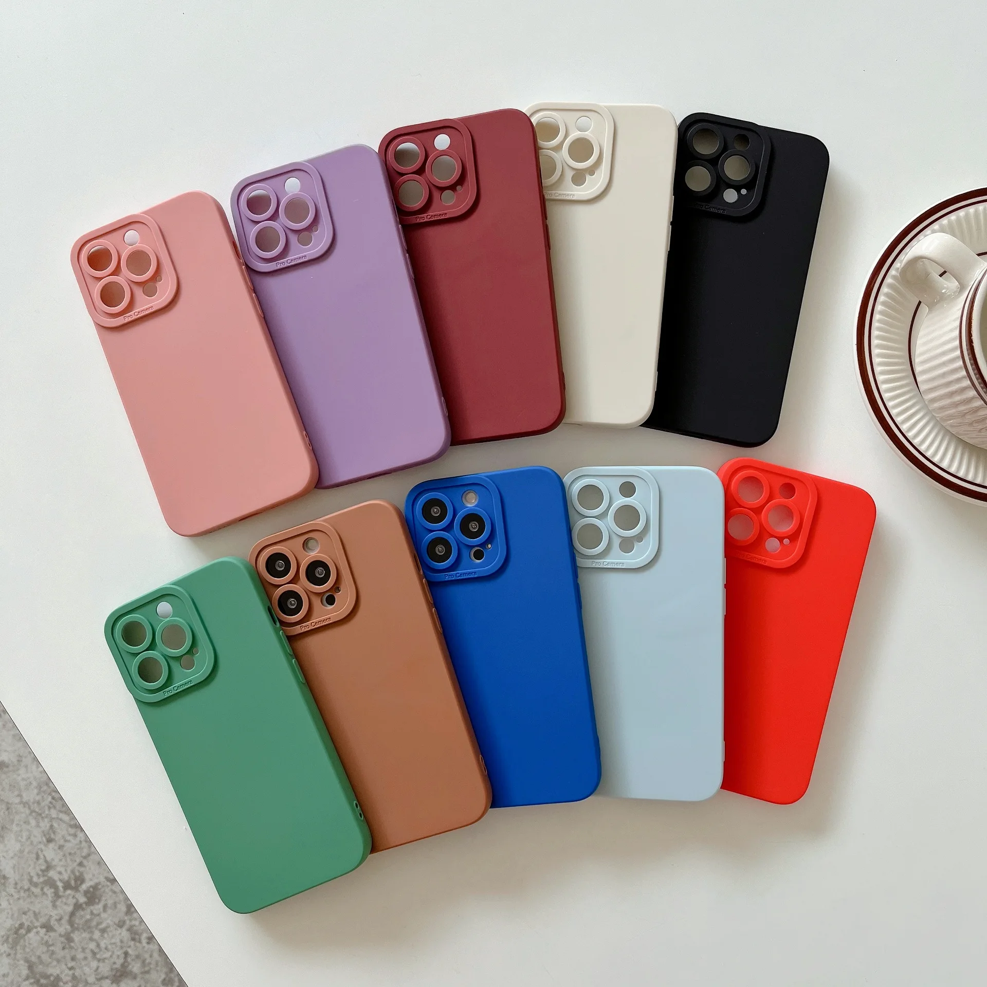 iphone 13 mini silicone case SJCWIZ Luxury Silicone Phone Case for IPhone 11 13 12 Pro Max Mini Soft Candy Cover for IPhone IPhone XR XS X 7 8 Plus Cases case iphone 13 mini