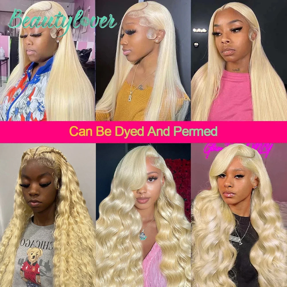 Real HD Lace Blonde 613 13x4 Human Hair Lace Frontal 13x6 HD Lace Frontal 4x4 5x5 HD Lace Closure Baby Hair Brazilian Remy Hair 6