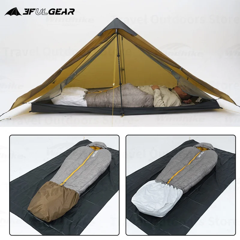 Sleeping Bag Foot Waterproof Case Outdoor Camping Moisture-proof Breathable Liner Ultralight Dyneema/Nylon Tyvek Bag sleeping bag survival sleeping bag