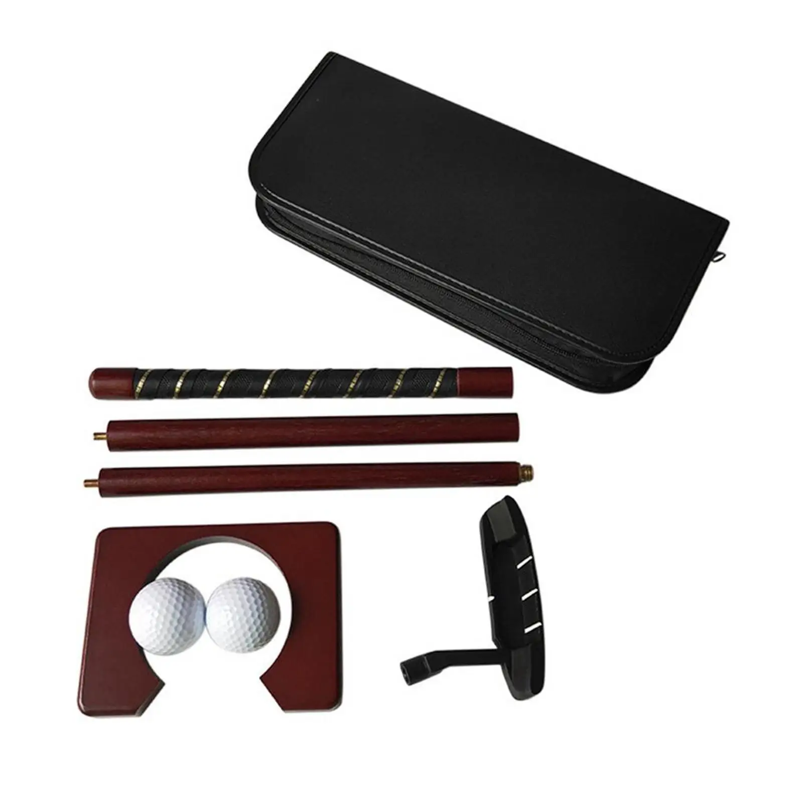 Portable Mini Golf Equipment Practice Kit Gift Set with Detachable Golf Putter Set Hand Indoor Golf Training Aid Kit Portable Mini Golf Equipment Practice Kit Gift Set with Detachable Golf Putter Set Hand Indoor Golf Training Aid Kit