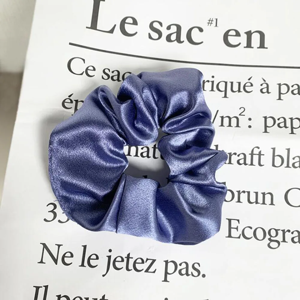 vintage hair clips Oversized Hair Scrunchies For Women Solid Satin Silk Scrunchie Hair Rubber Bands Elastic Hair Ties Accessories Ponytail Holder head wrap for women Hair Accessories