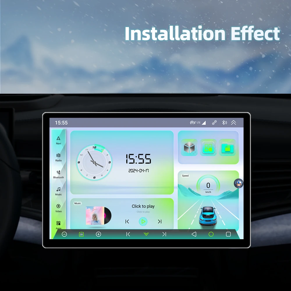 11.5"Android 13 Car Radio 2000*1200P QLED Universal Multimedia Stereo 2 Din GPS Head Unit Video Player For KIA Honda Nissan Ford