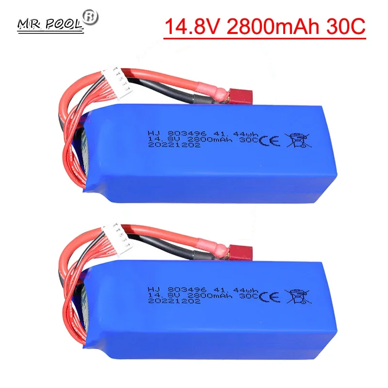 

2800mah 14.8V Lipo Battery For FT010 FT011 RC 4s 14.8V 30C 803496 RC boat RC Helicopter Airplanes Car Quadcopter 14.8v