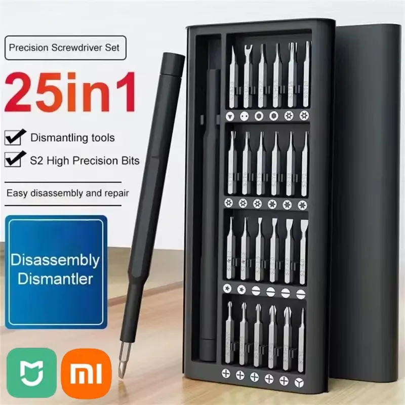 For Xiaomi Magnetic Screwdriver Kit Bits Precision Electronics Computer PC Phone Disassembly Multifunctional Maintenance Tool