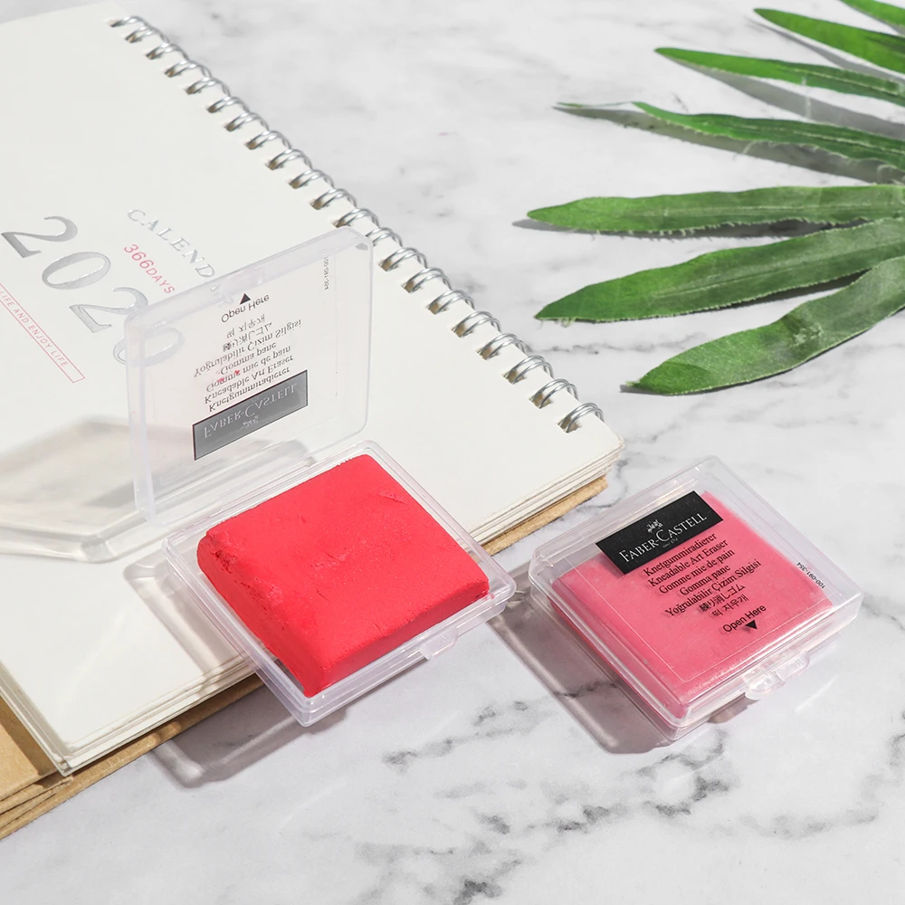 Pencil Eraser Plasticine Eraser Kneadable Eraser 1Pc Eraser Solid Color Plasticity Eraser Soft Rubber Student Art Painting Design Sketch Stationeries