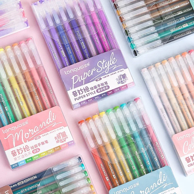 Vibrant Color Gel Pen Set - Kawaii Stationery for Journaling & School Supplies