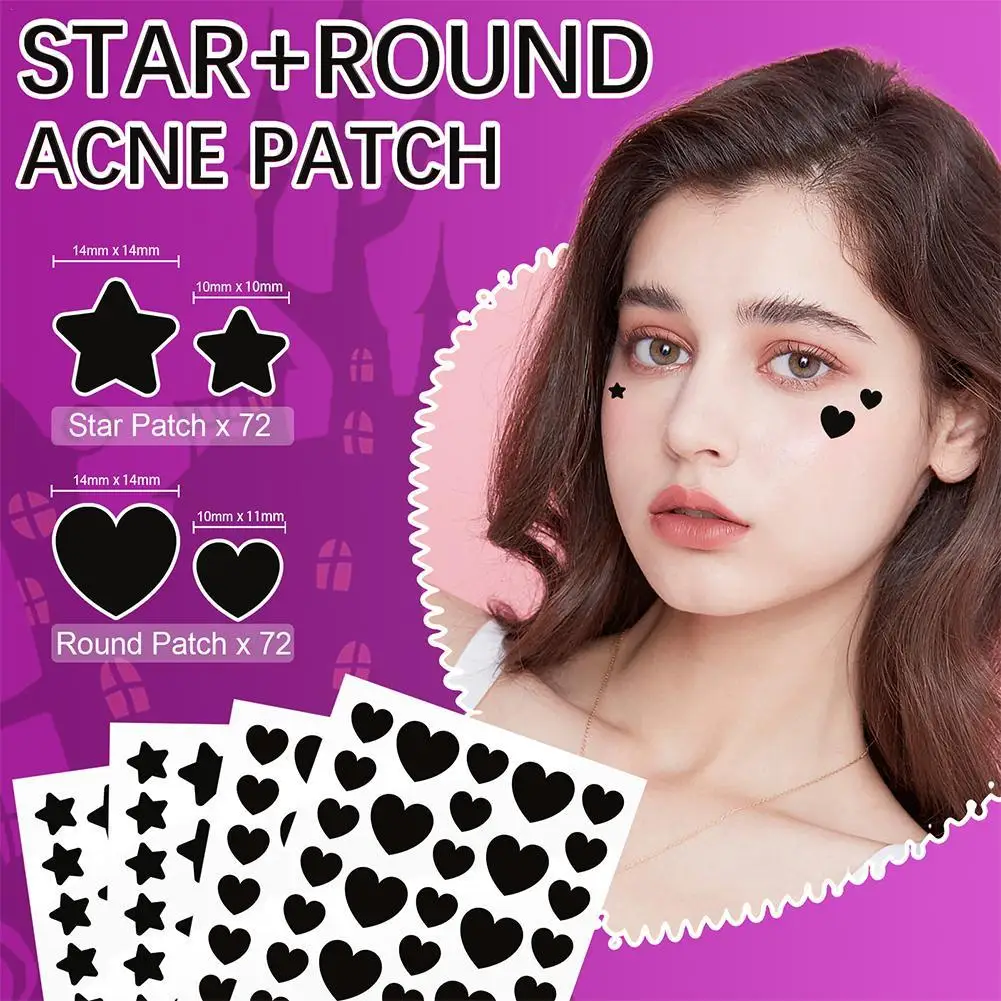 Star Heart Shaped Anti-ance Patch Hydrocolloid Acne Pimple Breathable Removal Sticker Gentle Face Skin Care Beauty Stickers